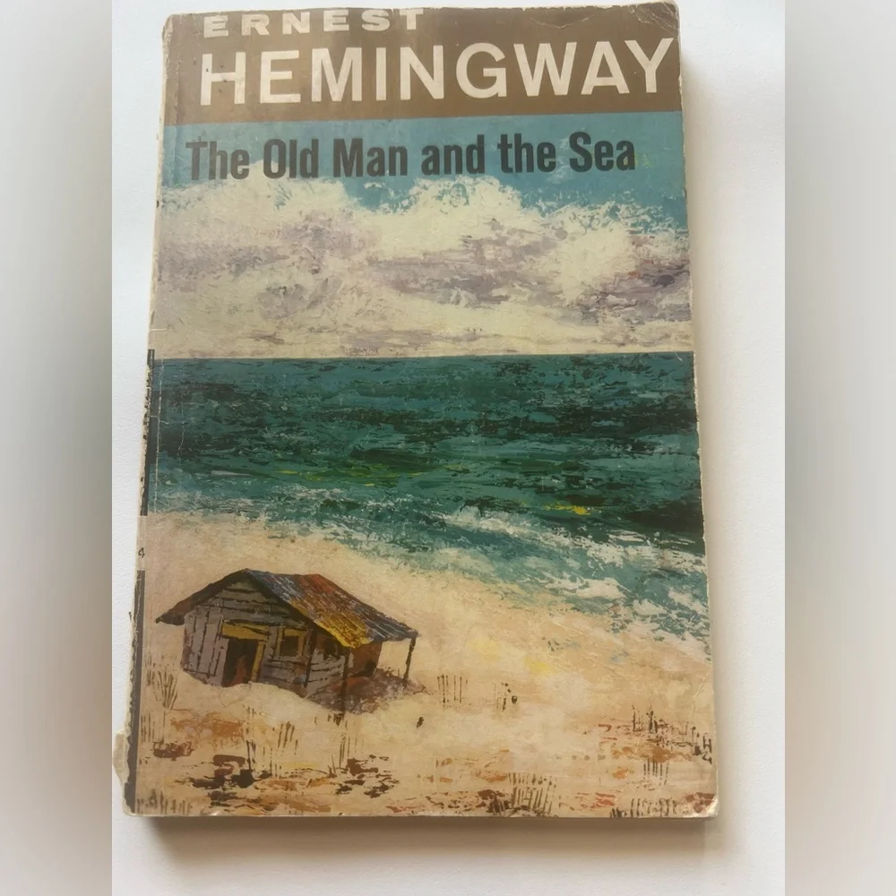 Vintage 1952 paperback edition of The Old Man and the Sea by Ernest Hemingway